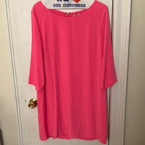 Pretty pink shift dress